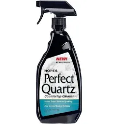 HOPE'S Perfect Quartz Countertop Cleaner, No Hazy Residue, Streak-Free, Safe on Food Contact Surfaces, Fragrance-Free, Sunscreen-Free, Counter Cleaner for All Brands of Quartz, 23 Fl Oz, Pack of 1