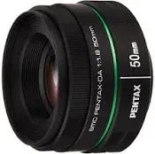 Pentax DA 50mm f1.8 lens for Pentax DSLR Cameras