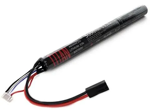 Titan Lithium-Ion Airsoft Battery | 11.1v Battery, 3000mAh 11.1v Stick Tamiya Plug | Maximum Capacity & Performance 11.1 Volt Airsoft Gun Battery