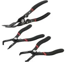 ARES 10074-2 - 3-Piece Push Pin and Trim Clip Removal Pliers Set