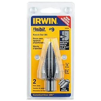 Irwin Unibit #9 X 6 in. L High Speed Steel Step Drill Bit Square Shank 1 pc