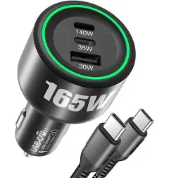 165W USB C Car Charger Adapter