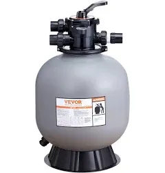 Sand Filter 22 In. up to 55GPM Swimming Pool Sand Filter System 7-Way Multi-Port