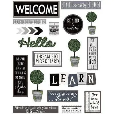 Teacher Created Resources Modern Farmhouse Wall Decor Bulletin Board Set