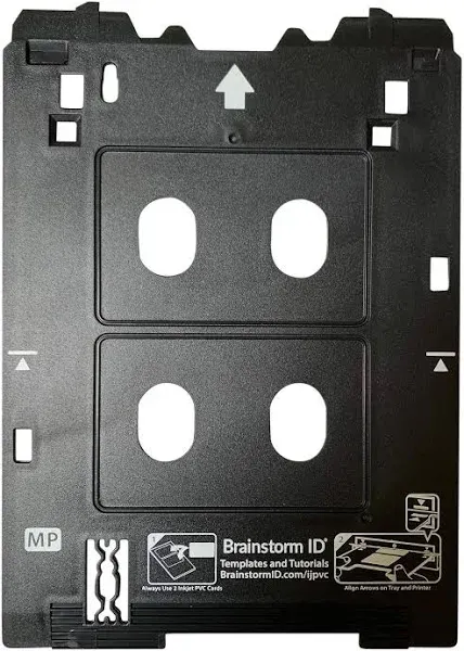 Brainstorm ID Inkjet PVC Card Tray for Canon PIXMA TS82xx, TS83xx, and