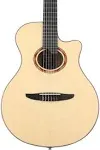 Yamaha NTX5 NT Cutaway Acoustic-Electric Nylon-String Classical Guitar With Reinforced Carrying Bag , Natural