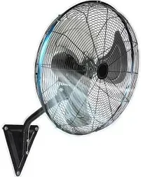 Wall Mount Small Fan 18” with Remote Control High Velocity 120°Oscillatin<wbr/>g Black