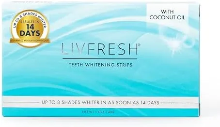 LIVFRESH Coconut Whitening Strips by LIVFRESH