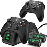 Mocagen Controller Charger Station for Xbox Series X|S/Xbox One/X/S/Elite/Core, Dual Xbox 1 Charging Dock Station for Xbox One Controller Battery Pack