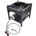 ARC Single Burner Propane Stove, 200,000BTU Cast Iron High Pressure Outdoor P...