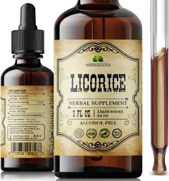 HERBALICIOUS Licorice Root Extract - Glycyrrhiza Glabra Extract Supplement for Digestion Restore Respiratory Health Adrenal Fatigue & Immunity