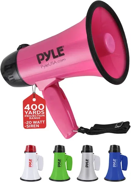 Pyle PMP24PK Compact Portable Megaphone Speaker