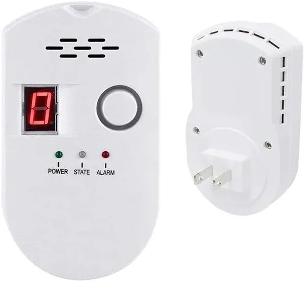 Propane/Natural Digital Gas Detector, Home Gas Alarm Monitor,Sensor Gas Leak Detector,High Sensitivity LPG LNG Coal Natural Gas Leak Detection