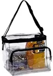 Masirs Clear Lunch Bag, Durable PVC Plastic See Through Lunch Bag with