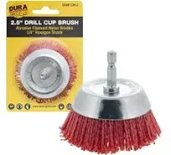 Dura-Gold 2.5" Abrasive Filament Nylon Bristle Cup Brush