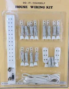 Dolls House Lighting Socket Power Strip Lighting Kit 15 Piece Wiring Set