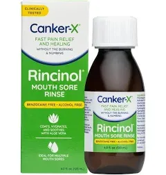 Canker-X Rincinol Oral Rinse Mouthwash