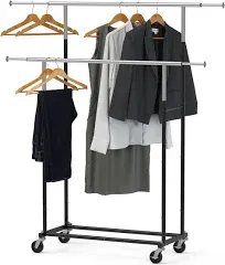 Simple Houseware Standard Double Rod Garment Rack