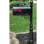 4EverProducts Avenues Mailbox with Post Included