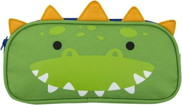 Stephen Joseph Personalized Dinosaur Dino Pencil Pouch Zippered Supply Case for Back to School with Custom Name