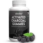 Abvite Plant-Based Activated Charcoal Gummies, Vegan Friendly, Non-GMO. Supports Digestive Health and Bloating.30-Day Supply