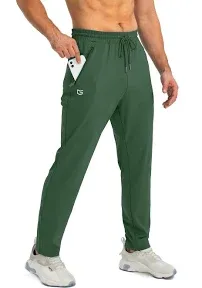 G Gradual Men's Sweatpants with Zipper Pockets Tapered Joggers for Men's Athletic Pants for Workout