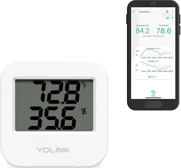 YoLink Smart Wireless Temperature & Humidity Sensor