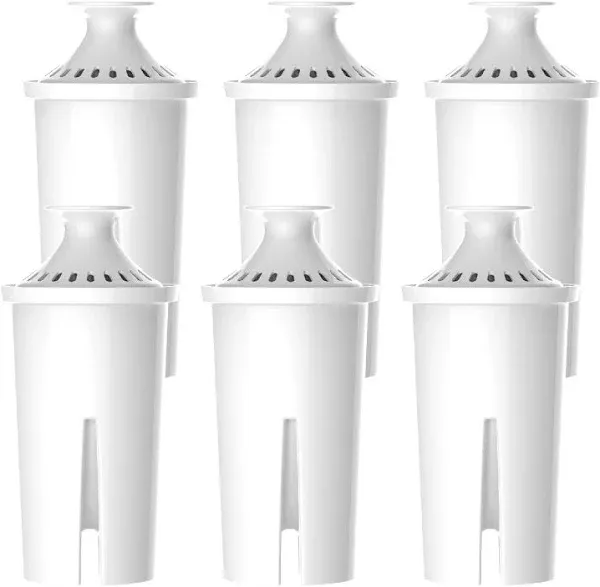 6 Packs Pitcher Water Filter Replacement for Brita® classic 35557 OB03 Mavea®...