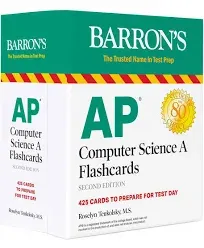 Barron&#039;s AP Computer Science A Flashcards 2nd Ed Teukolsky 425 Cards Sealed New