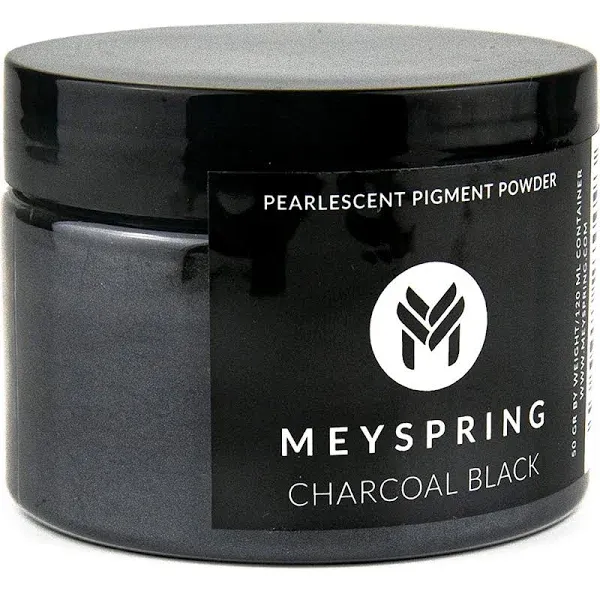 MEYSPRING Charcoal Black Mica Powder for Epoxy Resin - 50 Grams - Grea