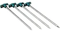 Coleman 10 Inch Steel Tent Stakes, 4-Pack of Steel Nail Tent Pegs