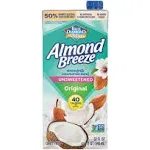 Almond Breeze Almond Beverage, Original, Unsweetened - 32 fl oz