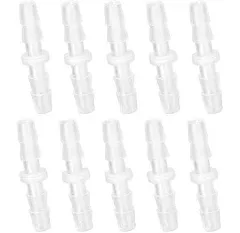 Quickun Plastic Hose Barb Fitting, 1" x 1" Barbed Splicer Mender Joint Adapter Union Fitting (Pack of 5)