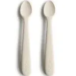 Mushie - Silicone Feeding Spoons 2-Pack Ivory