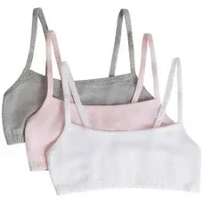 Fruit of the Loom  Bra Girls Size 30Assorted Over Spaghetti Strap 3-Pack