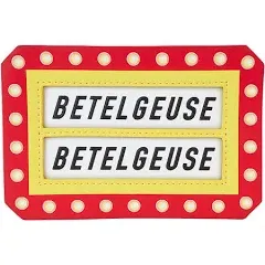 Loungefly Beetlejuice Here Lies Betelgeuse Large Cardholder Yellow