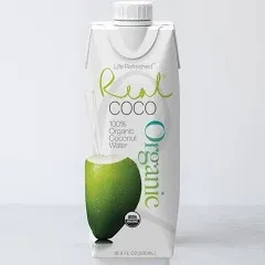 Real Coco Life Refreshed Organic Pure Coconut Water (33.8 fl oz)