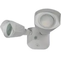 Nuvo 65/216 LED Dual-Head Security Light, 4000K, White