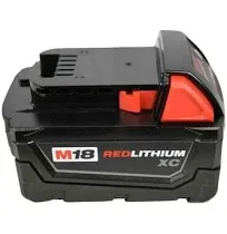 Milwaukee 48-11-1828 M18 XC Red Lithium 18-Volt Lithium-Ion Tool Battery