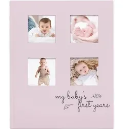 KeaBabies Sketch Baby First Years Memory Book in Mist Pink