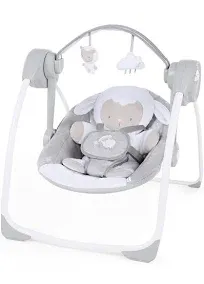 Ingenuity Comfort 2 Go Compact Portable Baby Swing with Music - Cuddle Lamb