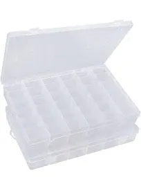 Avlcoaky Bead Organizer 2 Pack 3600 Tackle Box Organizer Clear Organizer Box ...