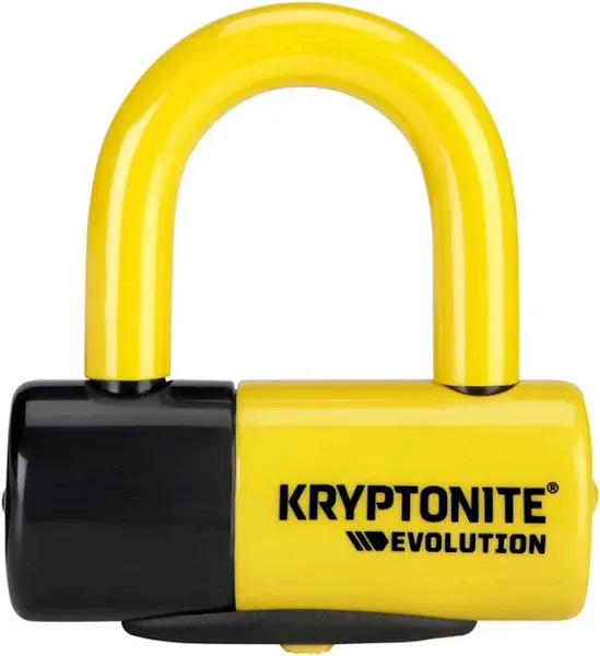 Kryptonite Evolution Series 4 Disc Locks Security 8/10 Black LED Key Light