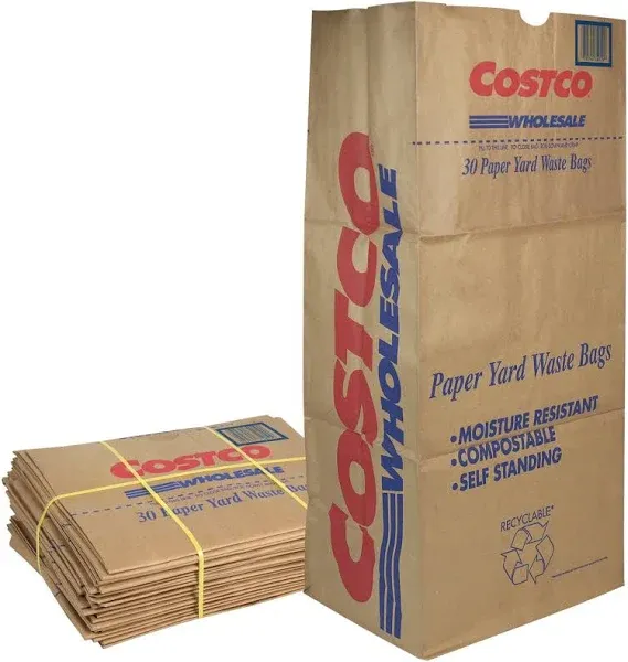 30 Gallon Lawn & Leaf 2-Ply Heavy-Duty Yard Waste Compost Paper Bags