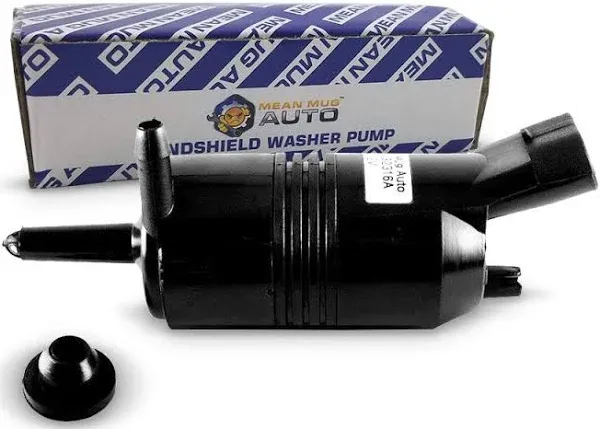 385-232316A Front Windshield Washer Pump w/Grommet - Washer Motor Compatible with Chevrolet (Chevy), GMC, Buick, Pontiac, Oldsmobile, Isuzu - Replaces OEM #: 22127652, 22127653, 89025062, 89001122