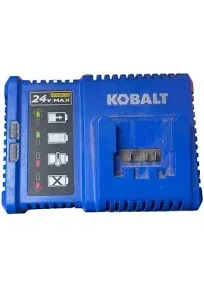 KOBALT 24V MAX Power Tool Lithium-ion Battery Charger KRC 2490-03 Blue 120V 110W