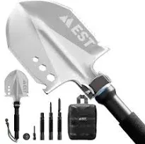 Survival Shovel - The Ultimate 18-in-1 Camping Shovel for Hiking, Overlanding...