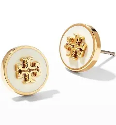 Tory Burch Women's Kira Enamel Circle Stud Earrings