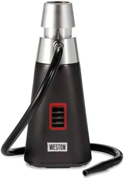 Weston Smoking Gun, Handheld Smoke Infuser for Meat, Cocktails, Cheese, Fish, With 4 Mesh Screens, 18” Hose, Wood Chip Starter Pack, Black (41-0801-W)