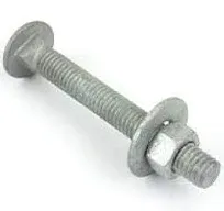 Fastener Depot Hot Dipped Galvanized Carriage Bolt